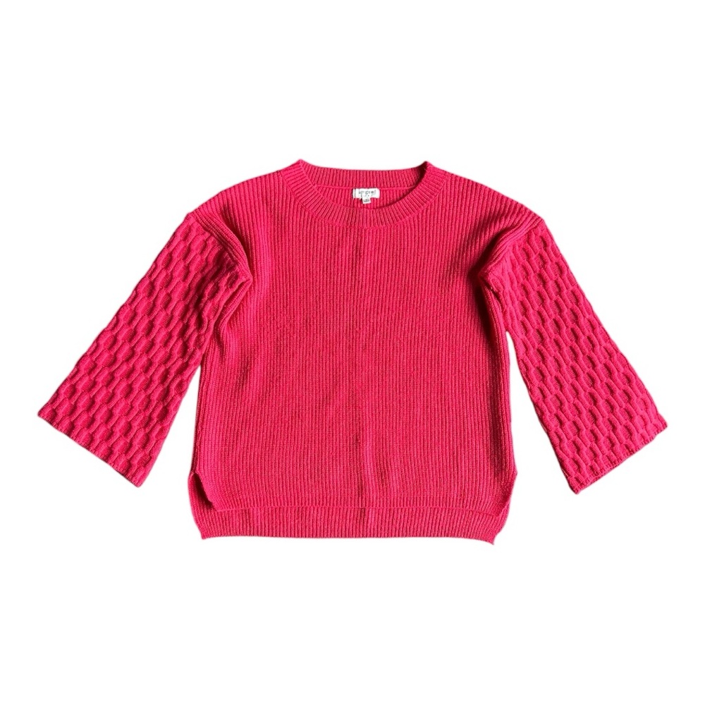 Umgee | Watermelon Knit Sweater With Bell Sleeves
